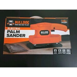 Bulldog Electric Palm Sander 135W Motor, Shop Vac Connector 14000/MIN Load Speed